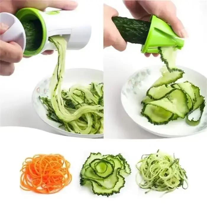 Coupe-légumes robuste, spiraliseur, trancheur de légumes, Zucchini Spaghetti, utilisation multifonctionnelle, accessoires de cuisine, 1 pièce