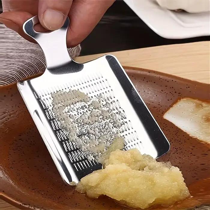 Râpe à ail et gingembre en acier inoxydable, accessoire de cuisine pour la préparation des aliments, 1 pièce