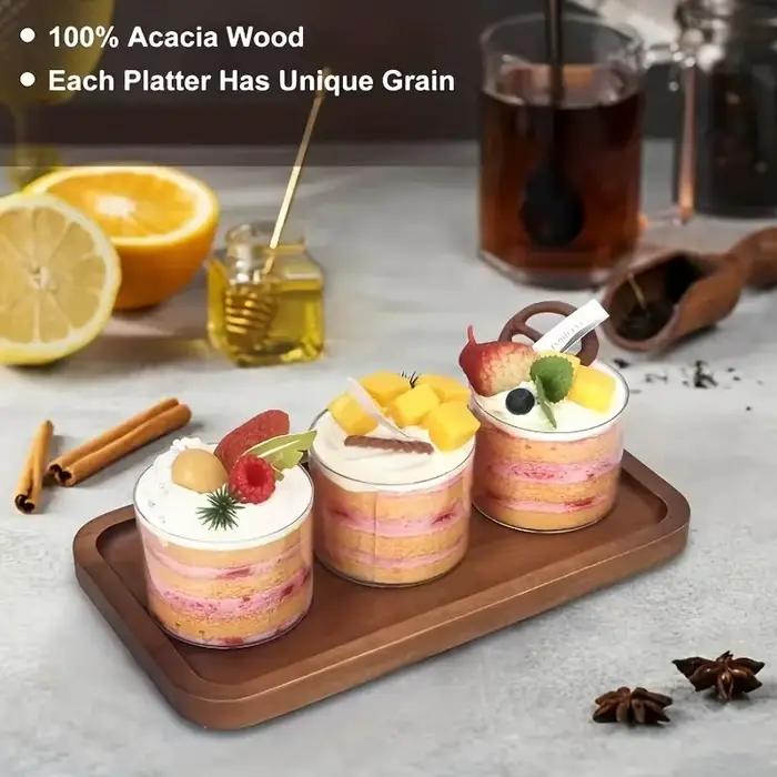 Assiette de fruits en bois massif, plateau en bois, multi-tailles, plateau de fruits de grande valeur, assiette à collation, vente en gros d'usine