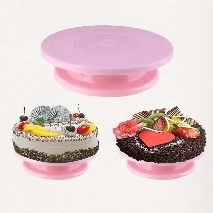 Plateau tournant de gâteau en plastique pâte pâtisserie décoration support
