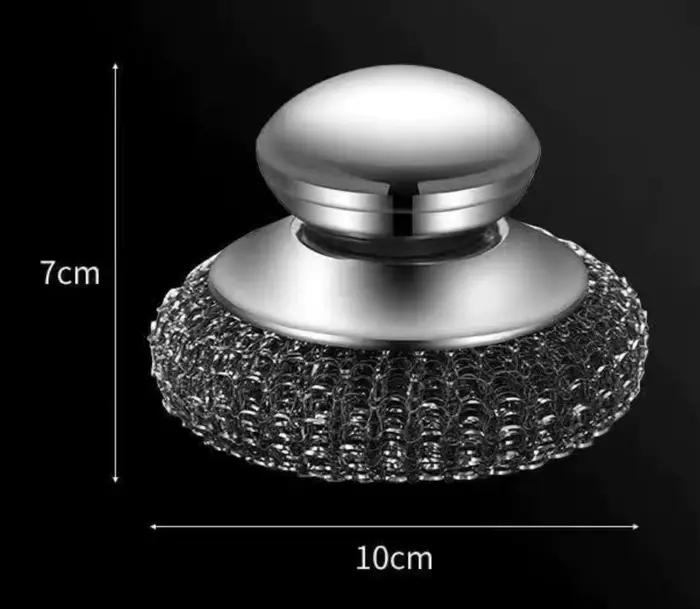 Brosse à vaisselle en acier inoxydable avec manche robuste pour nettoyage de la vaisselle occasions spéciales cadeau pour passionnés de cuisine