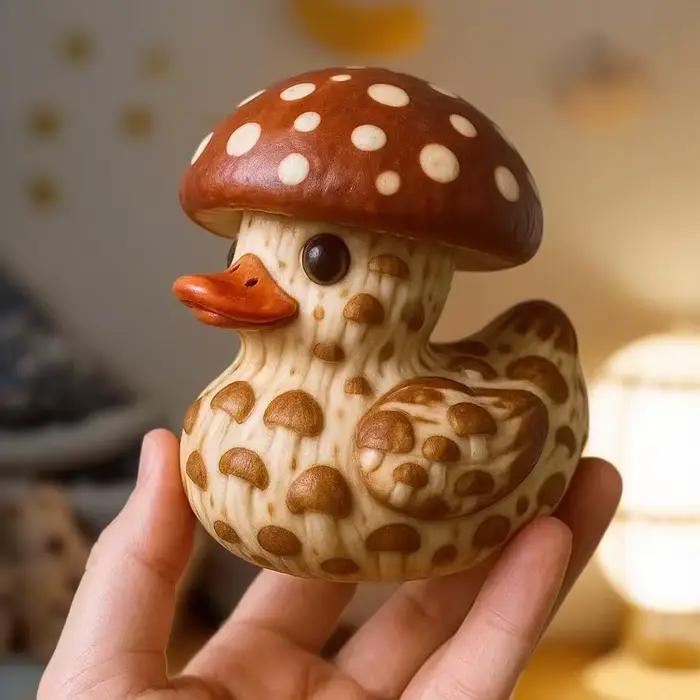 Oeuvre d'art en résine de canard de chou peculiar, Figurine d'animal inspirée de légumes nouveauté, cadeau de décoration de bureau drôle