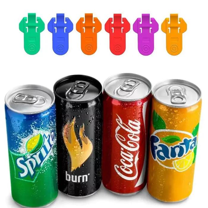 Ouvre-boîte Sodas manuel réutilisable, pour Coke, bière, Soda, boisson en aluminium, outils d'ouverture d'anneau supérieur, faciles à utiliser, 6 pièces