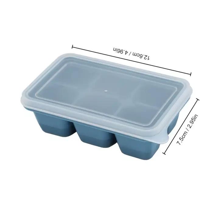 Boîte à glaçons en silicone avec couvercle, moule à glaçons congelés, zones de réfrigérateur, fait maison, TikTok, chaud