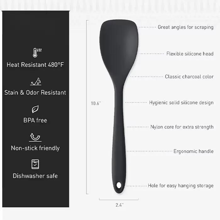 Cuillère de cuisine en Silicone de qualité alimentaire