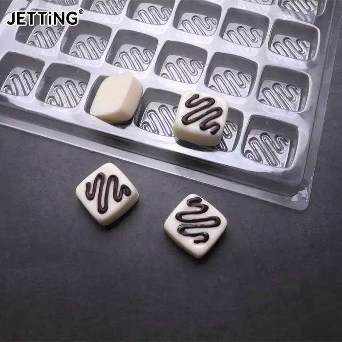 Moule à chocolat Transparent en Plastique Multifonctionnel Formes Multiples Cœurs Carrés Cercles Fleurs Pour Pâtisserie Occasions Spéciales