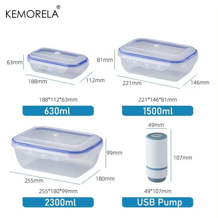 Boîte de stockage des aliments sous vide
