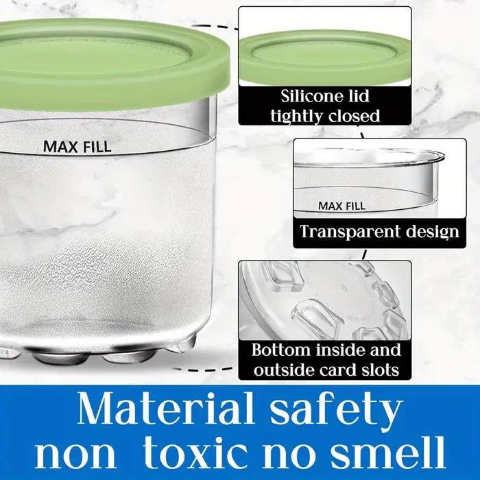 Ensemble de bouteilles de stockage Creami Mendocand Veds pour Ninja Crème Glacée Crémeuse Bacs et Pots Standardisés Occasions Spéciales