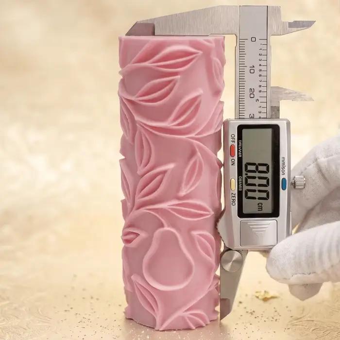 Rouleau à pâtisserie en argile gaufré à texture de fruit en forme de poire