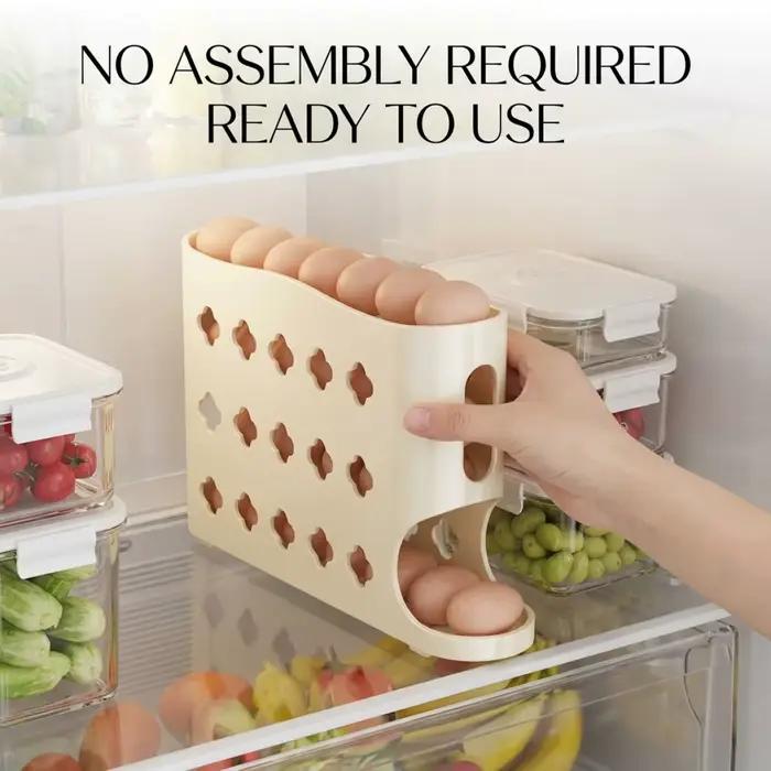 Range-œufs à roulement automatique – Base étroite de 7 cm
