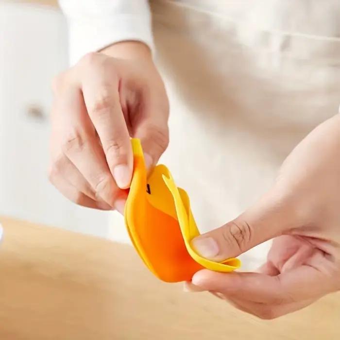 AdTosYellow Canard Silicone Pot Holders, Degré de chaleur, Mini four Gants pour Kijavtchen Cooking & Baking-Kitchen, 2PCs