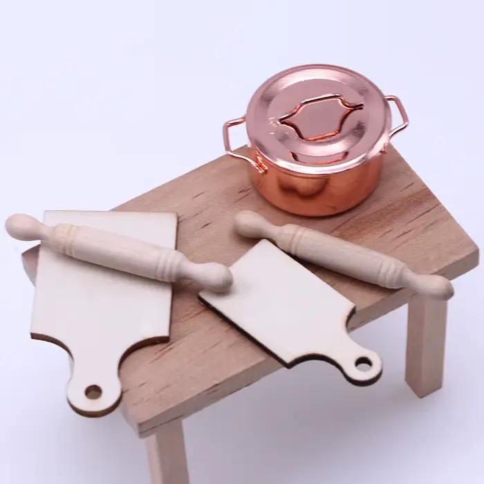 Mini planche à découper en bois, maison de courses, cuisine à domicile, accessoire jouet