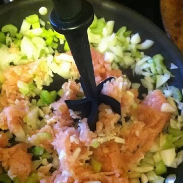 Hachoir à viande, hachoir à Hamburger, Premium résistant à la chaleur, pour viande de Hamburger, bœuf haché, dinde hachée, 1 pièce