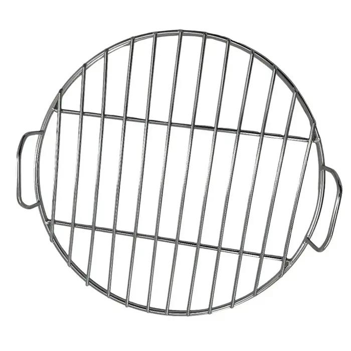 Grille de gril ronde en acier inoxydable avec poignée pour grilles Weber 7432 et 57 Cm Grille de gril ronde en acier inoxydable avec poignée
