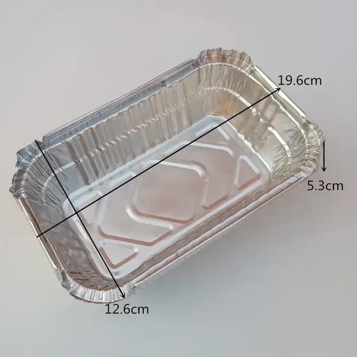 Paquet de 10 casseroles d'égouttement de gril de papier d'aluminium pour le rôtissage de BBQ Weber 700ml