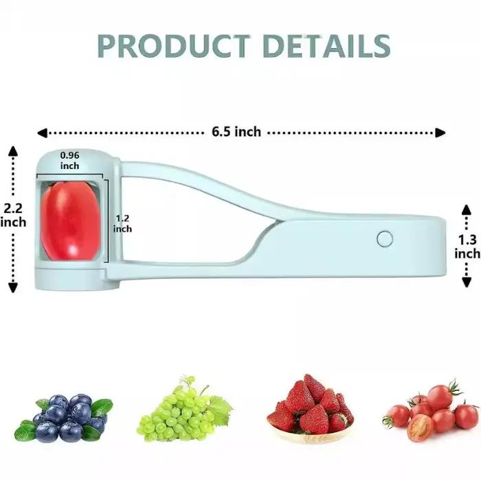 Coupe-tomate et outil de raisin en acier inoxydable pour salades de fruits fraîches et pratiques pour tous les jours et les occasions spéciales