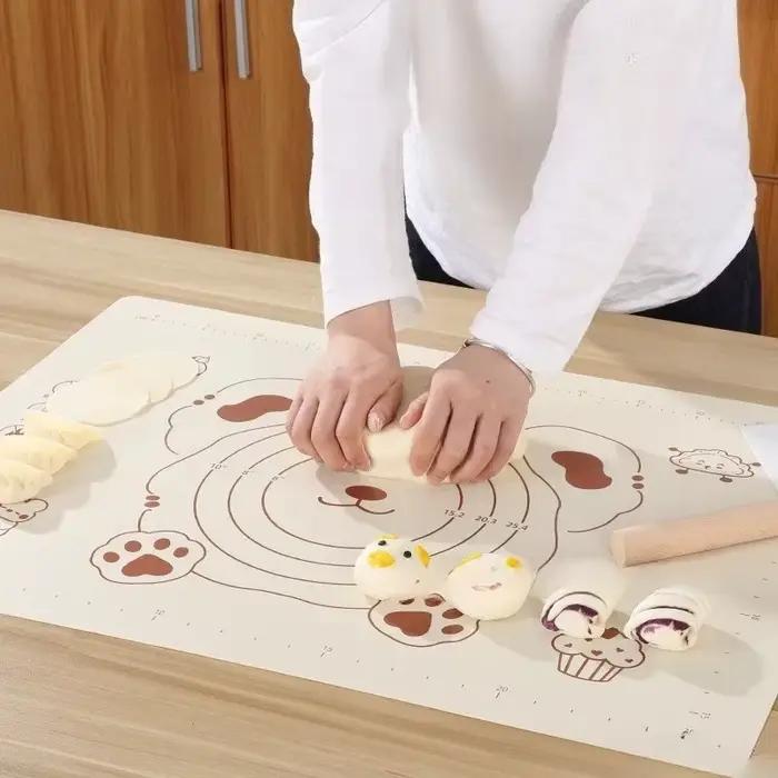 Tampon en Silicone tapis de cuisson feuille pétrissage pâte