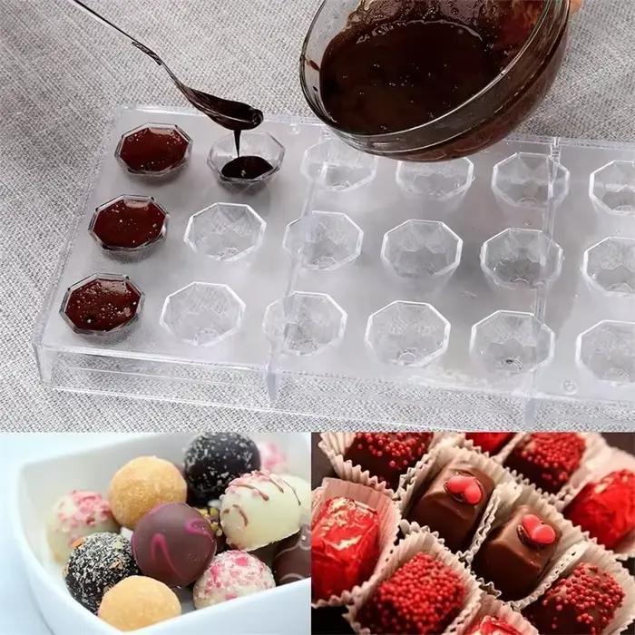 Moule de barre de chocolat de dubaï en Polycarbonate pour bonbons professionnels boulangerie cuisson cuisine pâtisserie