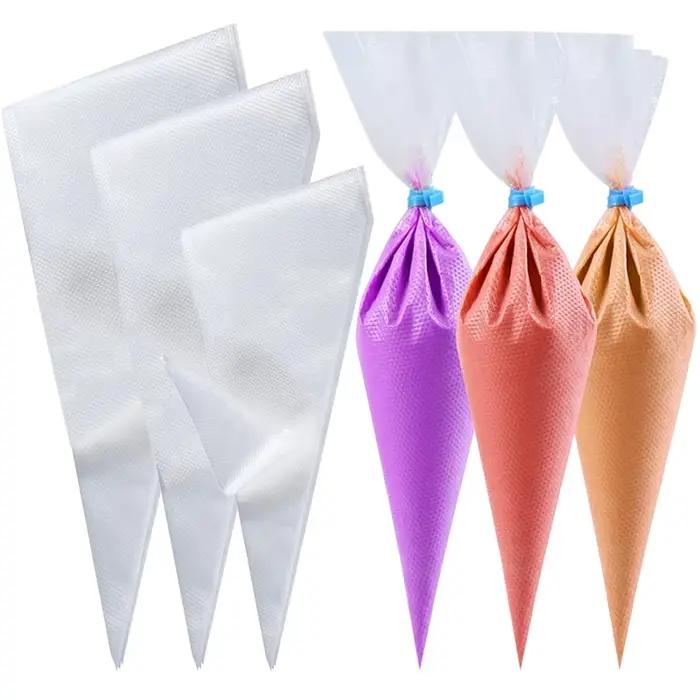Sacs à pâtisserie jetables, 50/100 pièces, sac à passepoil Transparent, huile de traite, produits de cuisson de cuisine domestique pour la décoration de gâteaux TMZ