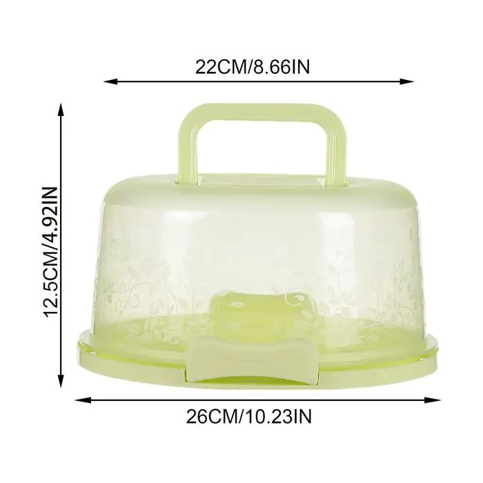 Boîte à gâteau portable avec couvercle et poignée