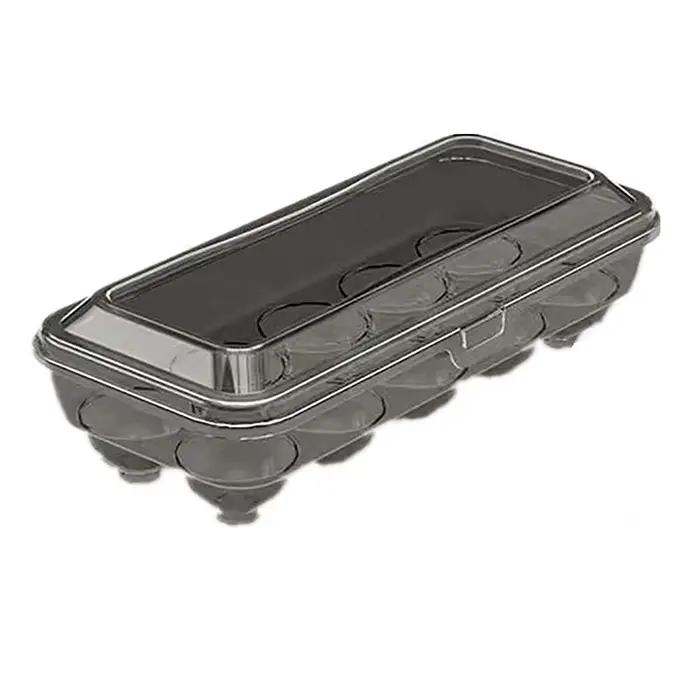 Boîte de rangement d'œufs transparente en plastique avec 10/15 grilles pour réfrigérateur, outil de cuisine, conserve fraîcheur et organise efficacement les aliments