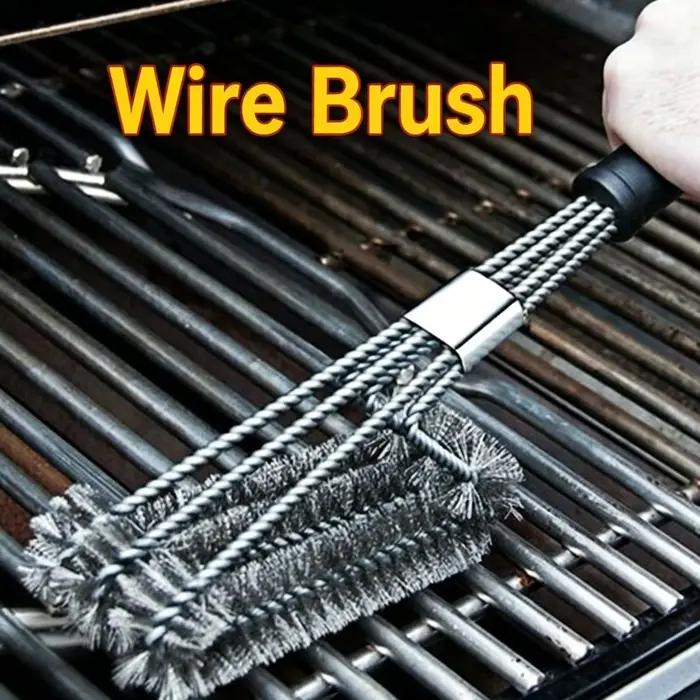 Brosse de nettoyage pour barbecue en acier inoxydable