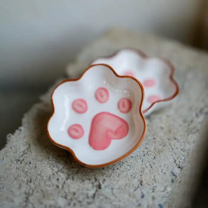 1pc style japonais chat patte assaisonnement plat mignon dessin animé repas