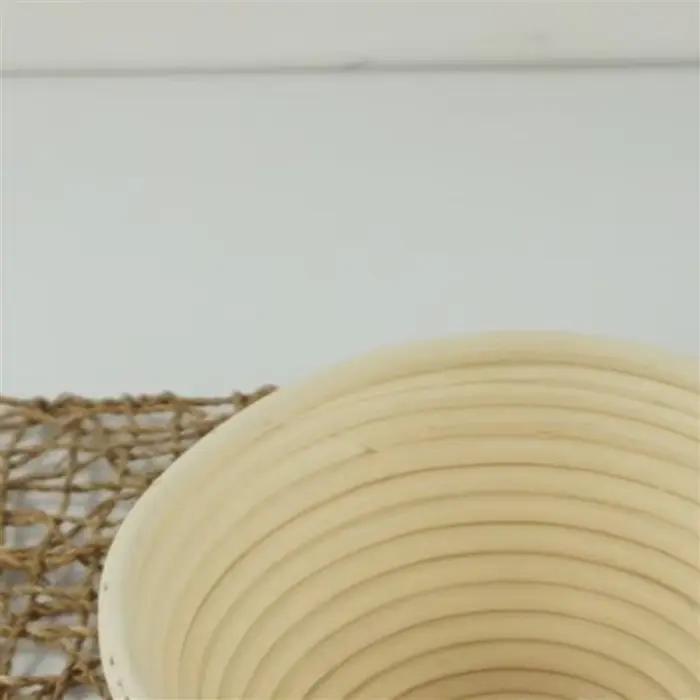 Ensemble de paniers de levée ronds en rotin naturel non blanchi pour la préparation de pains artisanaux occasions familiales et sociales