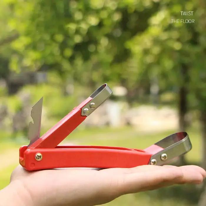 Grattoir à écorce multifonctionnel en plastique et métal rouge pour jardiniers et amateurs de bonsaï occassions spéciales