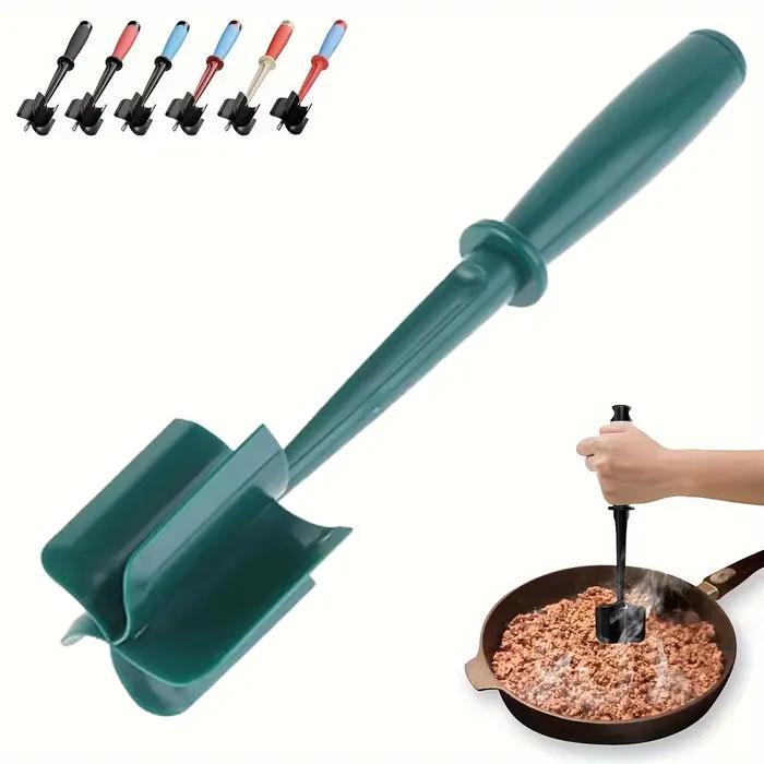 Hachoir à viande et broyeur 5 lames robustes antiadhésif lavable au lave-vaisselle poignée résistante à la chaleur pour viande et volaille outils pour hamburger marrons occasions spéciales