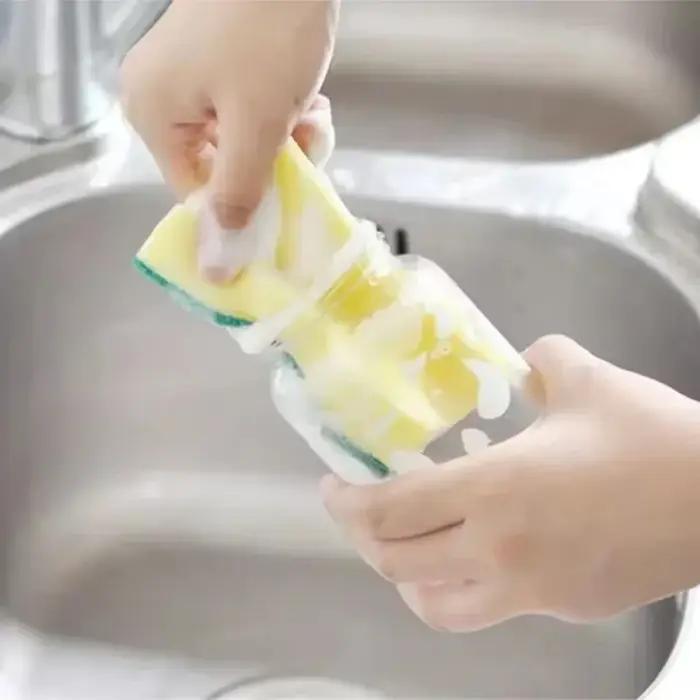 Éponge double face très absorbante, pot de nettoyage magique, brosse de nettoyage antirouille, outil de nettoyage des graisses de cuisine