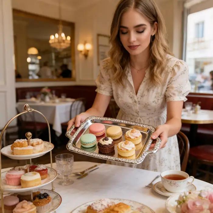 Plateau de service moderne en acier inoxydable pour présentation de nourriture, élégant, argenté, décoration d'intérieur pour fêtes familiales et soirées entre amis