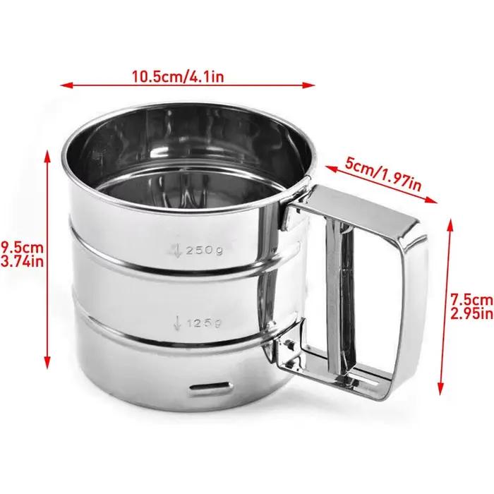 Tamis à farine, tasse de tamis à café en poudre