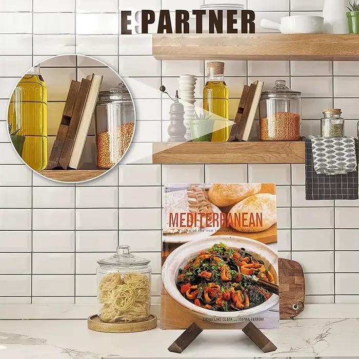 Support de recettes en bois pour restaurant