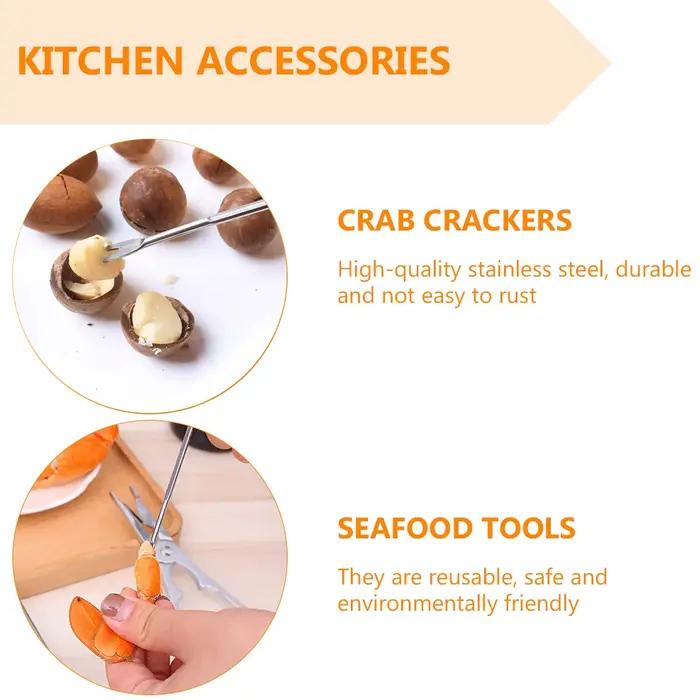 Lot de 12 fourchettes multifonctionnelles en acier inoxydable pour fruits de mer