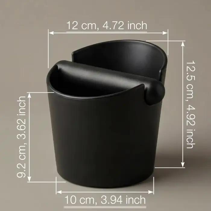 Boîte à café anti-dérapante pour barista récupération résidus espresso seau poudres accessoires outils pour café professionnel maison occasions spéciales
