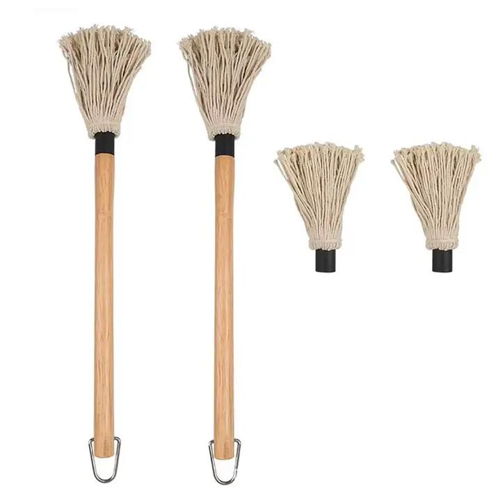 Balai à badigeonner pour barbecue, balai à rôtir ou griller, balai à badigeonner pour barbecue, aménagée ade, fumage de steak ou glaçage, 18 po