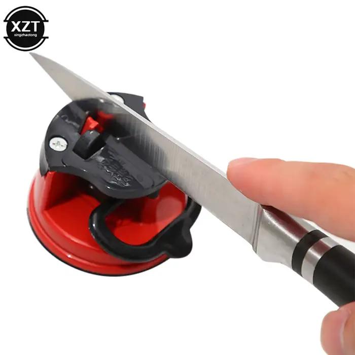 Aiguiseur de couteaux à ventouse damas antidérapante pour cuisine et jardin adapté à divers ustensiles de cuisine à offrir pour chef amateur