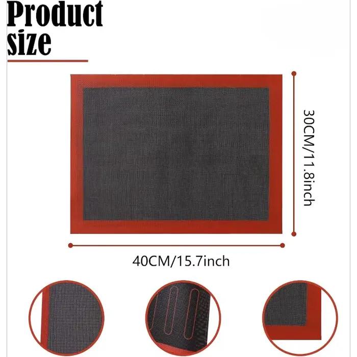 Tapis de cuisson en silicone perforé de qualité alimentaire 40x30/58x38cm