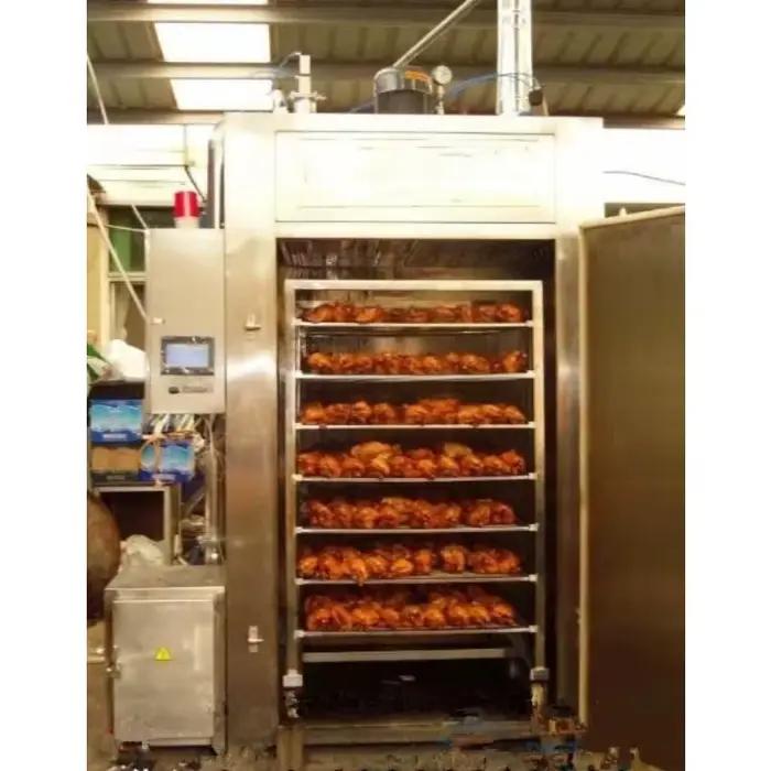 Machine de fumage multifonctionnelle en acier inoxydable pour fumer de viande et de poisson, four à fumée pour saucisses et jambon, équipement pour fumer chaud et froid à haute capacité