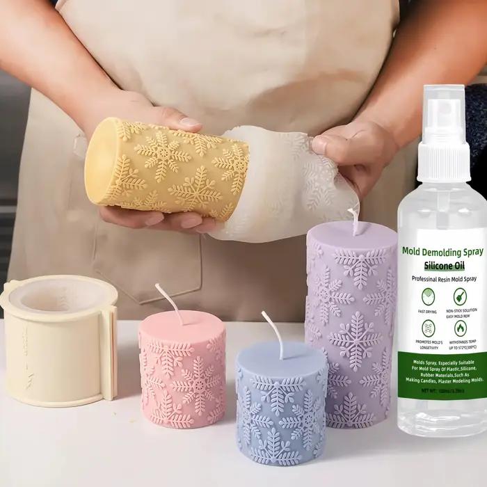 Spray de démoulage, facile à démouler - Séchage en 5 secondes, réutilisable, adapté au caoutchouc, au béton, aux moules à bougies, prolonge la durée de vie des moules