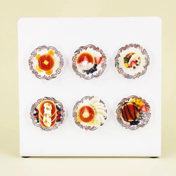 Aimant de réfrigérateur créatif et réaliste en forme de crêpe, modèle miniature hautement réaliste avec de nombreux détails, décoration pour la maison et le bureau, souvenir