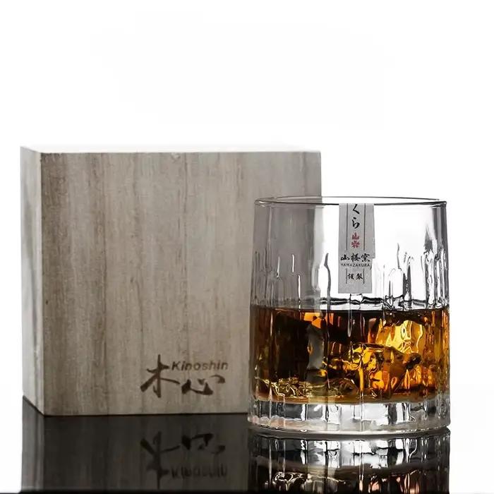 Verre à whisky japonais cristal sans plomb 925ml élégant pour accueil et occasions spéciales noir