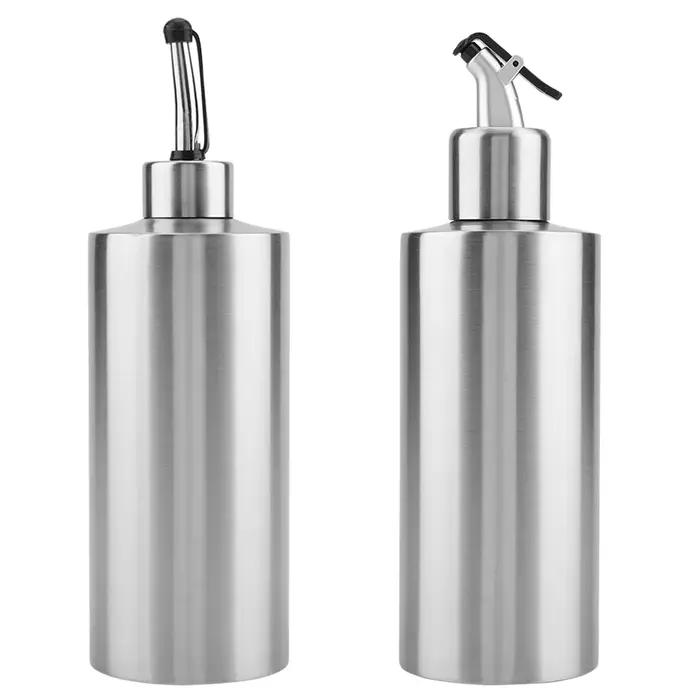 Bouteille d'huile de cuisson en acier inoxydable