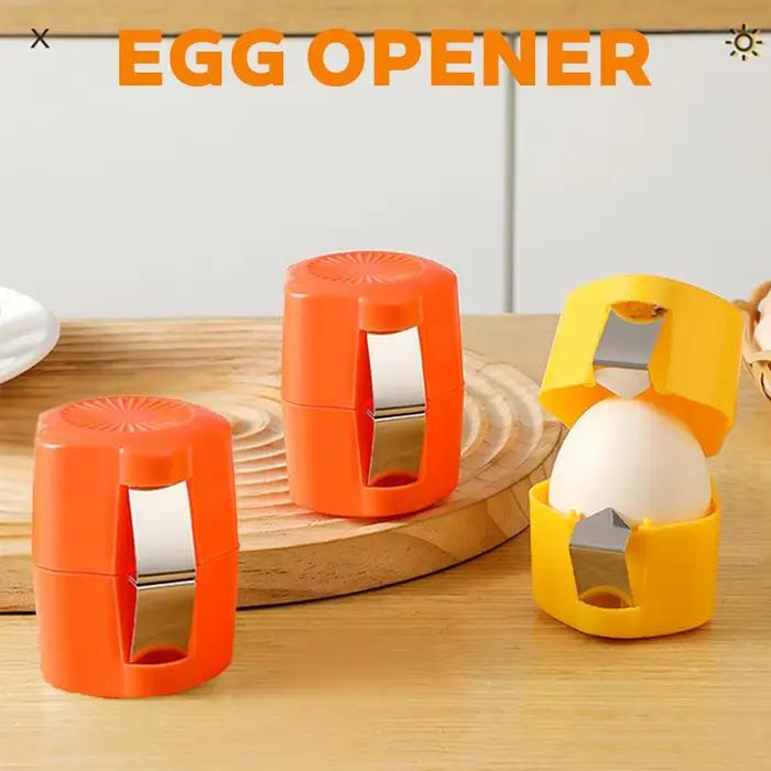 Séparateur de dissolvant d'ouvreur de craquelin de coquille d'oeuf pour des œufs crus durs, Kit d'ouverture de coquille d'oeufs durs de cuisine