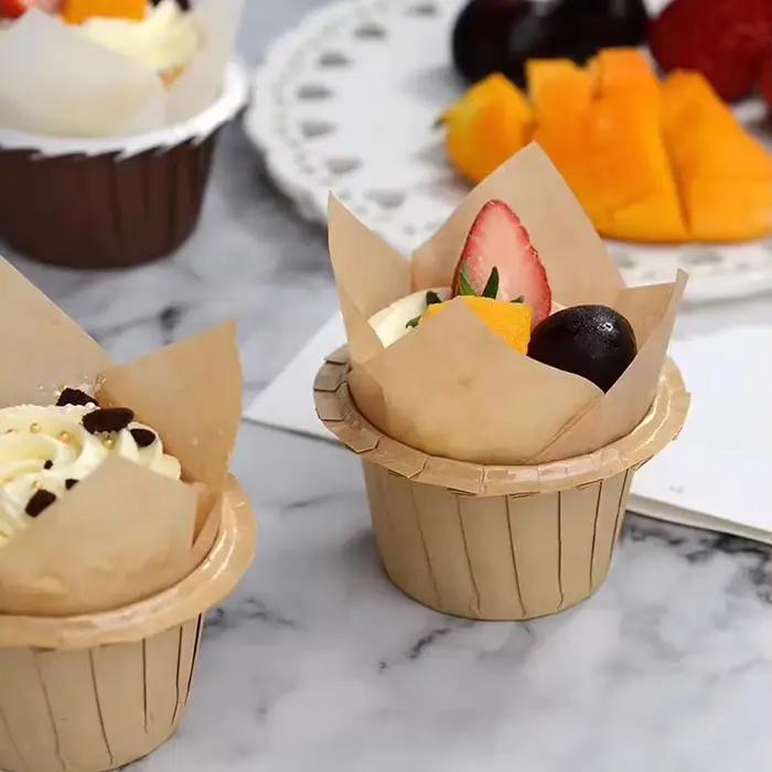 Gobelets en papier pour muffins tulipes