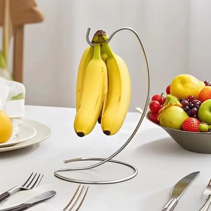 Support de banane mignon en acier inoxydable pour cuisine moderne et fraîche à offrir pour femme occasions spéciales