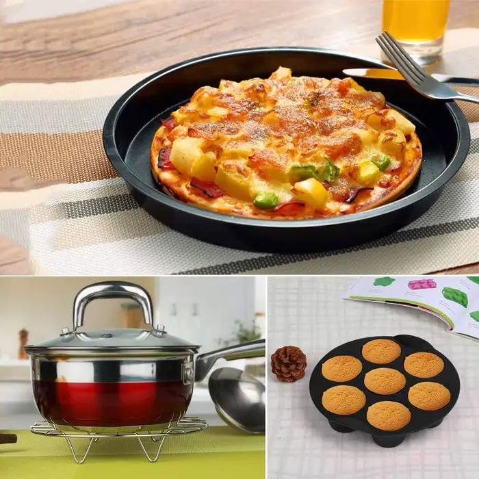 Ensemble d'accessoires pour friteuses à air de 12 pièces en acier inoxydable sans BPA pour une cuisine saine et amusante à offrir pour diverses occasions