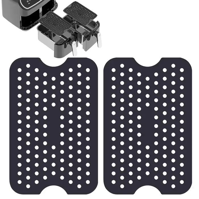 Moule de friteuse à Air pour Ninja AF400EU, double Zone et autres coussins de panier de friteuse à Air en Silicone antiadhésif, accessoires de friteuse à Air sans BPA