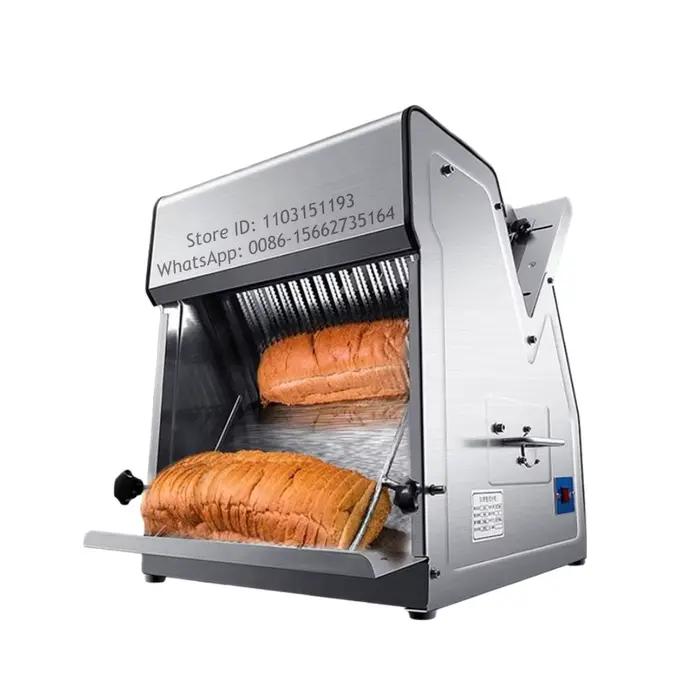 Machine électrique de coupe de pain de 31 couteaux pour le pain grillé Machine électrique automatique commerciale de trancheuse de pain